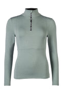 HKM Children's Functional Shirt -Supersoft II- Melange #colour_sage