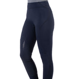 HKM Ladies Silicone Full Seat Riding Leggings -Rio- #colour_deep-blue