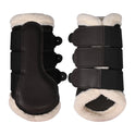 HKM Protection Boots -Comfort Premium Mesh- Fur #colour_dark-brown