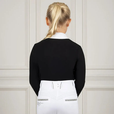 Coldstream Next Generation Long Sleeve Elrick Show Shirt #colour_black