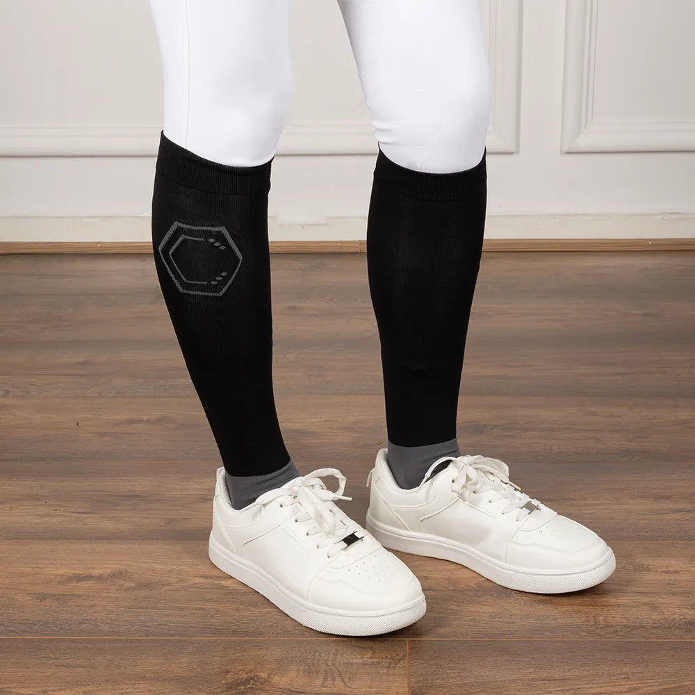 Coldstream Ancroft Cushioned Riding Socks [Black/Grey] [UK 3.5-8]