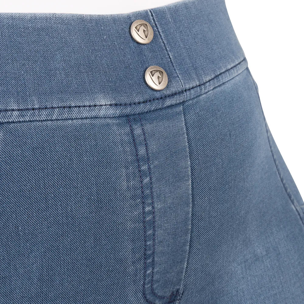 Hy Equestrian Elevate Chambray Denim Tights [Blue] [XS]