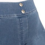 Hy Equestrian Elevate Chambray Denim Tights [Blue] [XS]