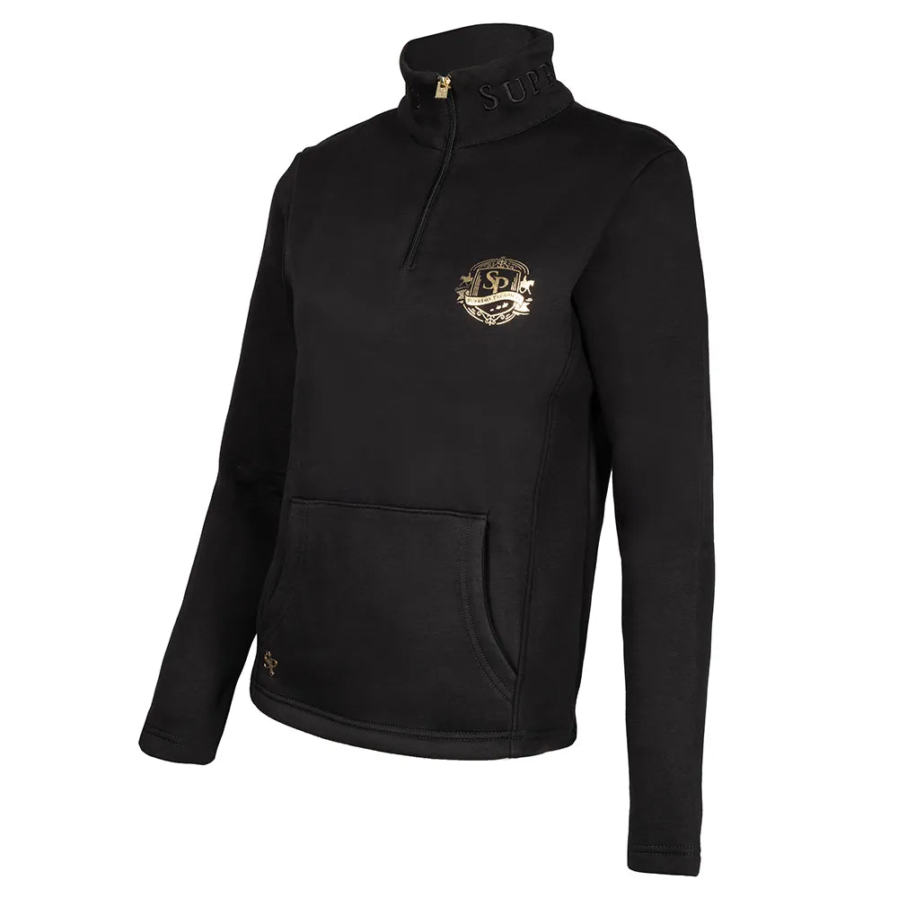 Supreme Products Active Junior Show Rider Sweatshirt [Black/Gold] [5-6 Years]