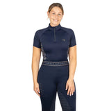 Hy Equestrian Elevate Heritage Short Sleeve Base Layer [Navy] [L]