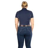 Hy Equestrian Elevate Heritage Short Sleeve Base Layer [Navy] [L]