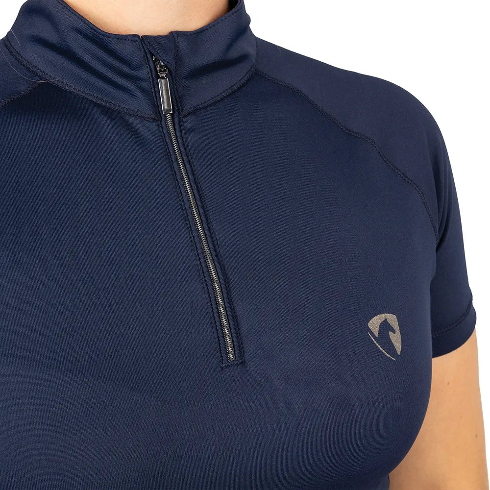 Hy Equestrian Elevate Heritage Short Sleeve Base Layer [Navy] [L]