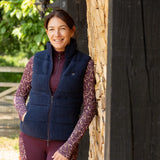 Hy Equestrian Elevate Heritage Teddy Fleece Gilet [Navy] [XS]