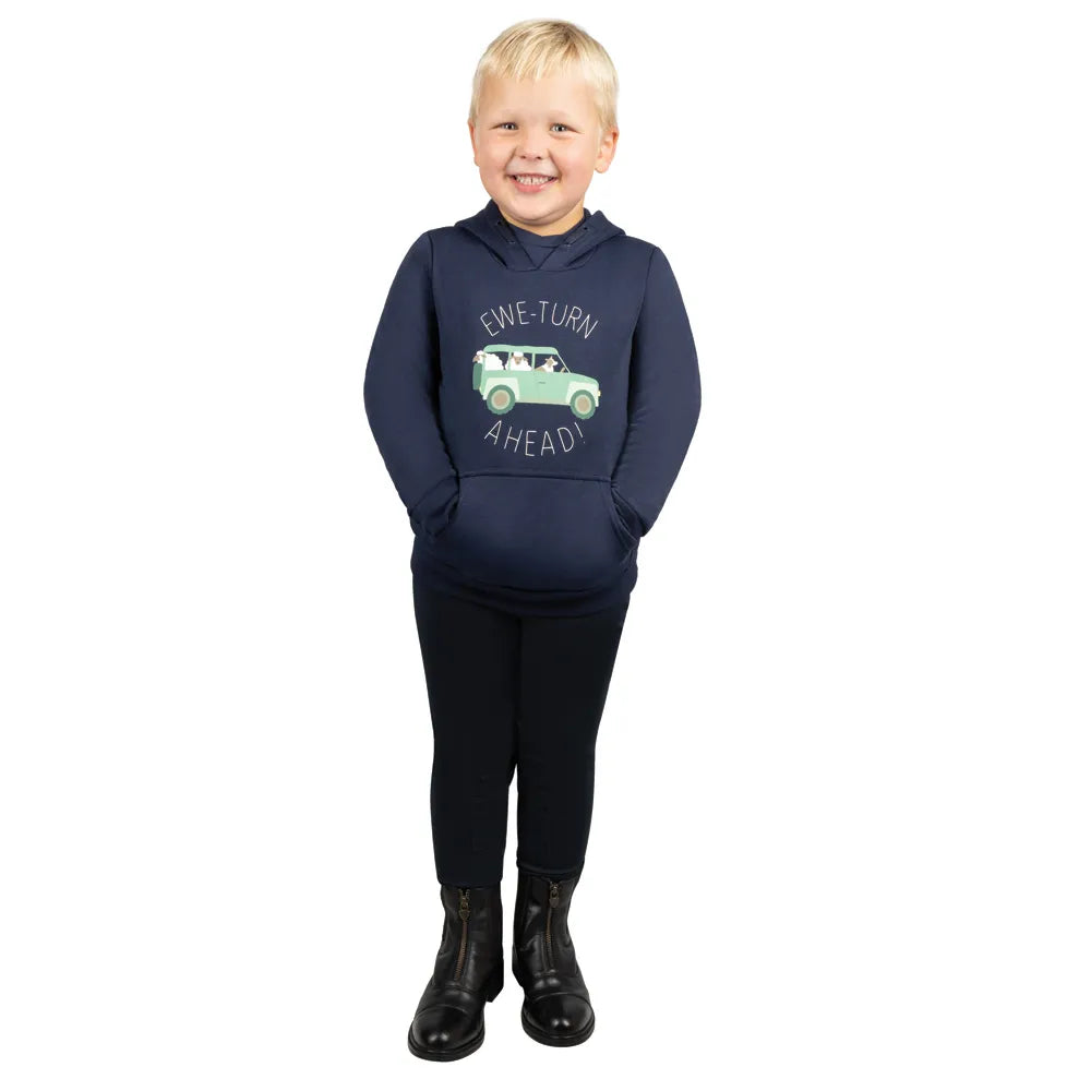 Ewe-Turn Ahead Collection Hoodie by Little Knight [Navy] [3-4 Years]