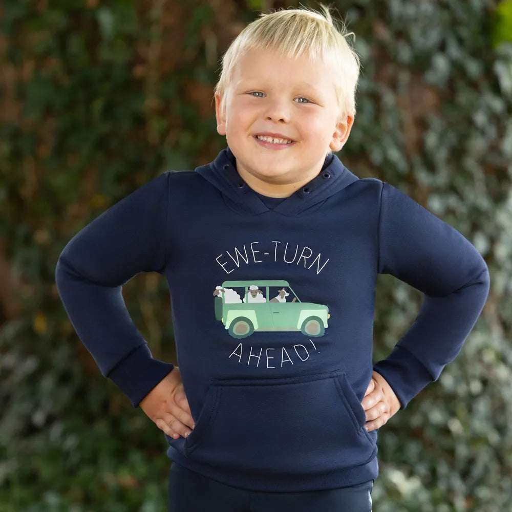 Ewe-Turn Ahead Collection Hoodie by Little Knight [Navy] [3-4 Years]