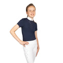 Hy Equestrian Children's Roka Reign Show Shirt [Navy] [7-8 Years]