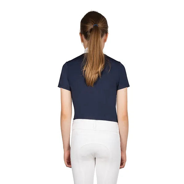 Hy Equestrian Children's Roka Reign Show Shirt [Navy] [7-8 Years]