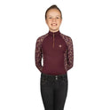 Hy Equestrian Elevate Heritage Mizs Base Layer [Berry] [7-8 Years]