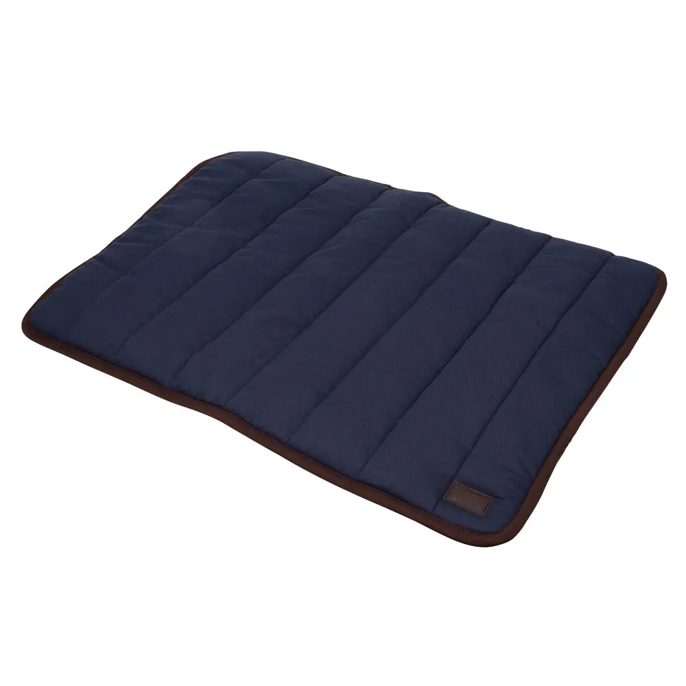 Benji & Flo Comfort Dog Bed [Navy/Chocolate] [40 x 60cm]