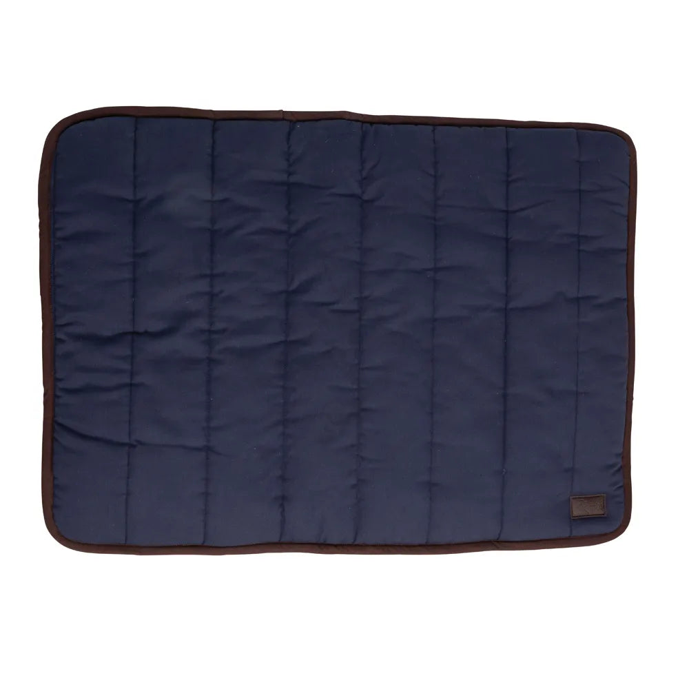 Benji & Flo Comfort Dog Bed [Navy/Chocolate] [40 x 60cm]