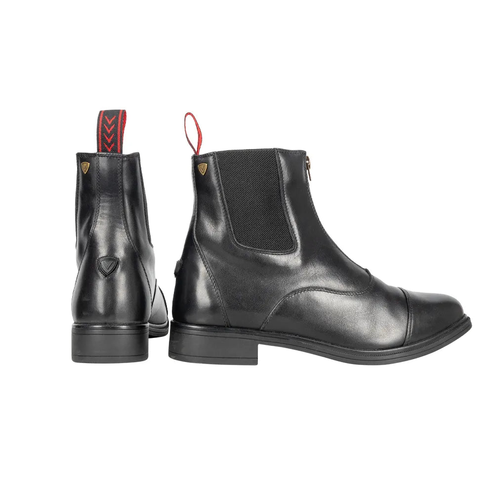 ProPriverno Davanti Children's Zip Paddock Boot by Hy Equestrian [Black] [UK 13]