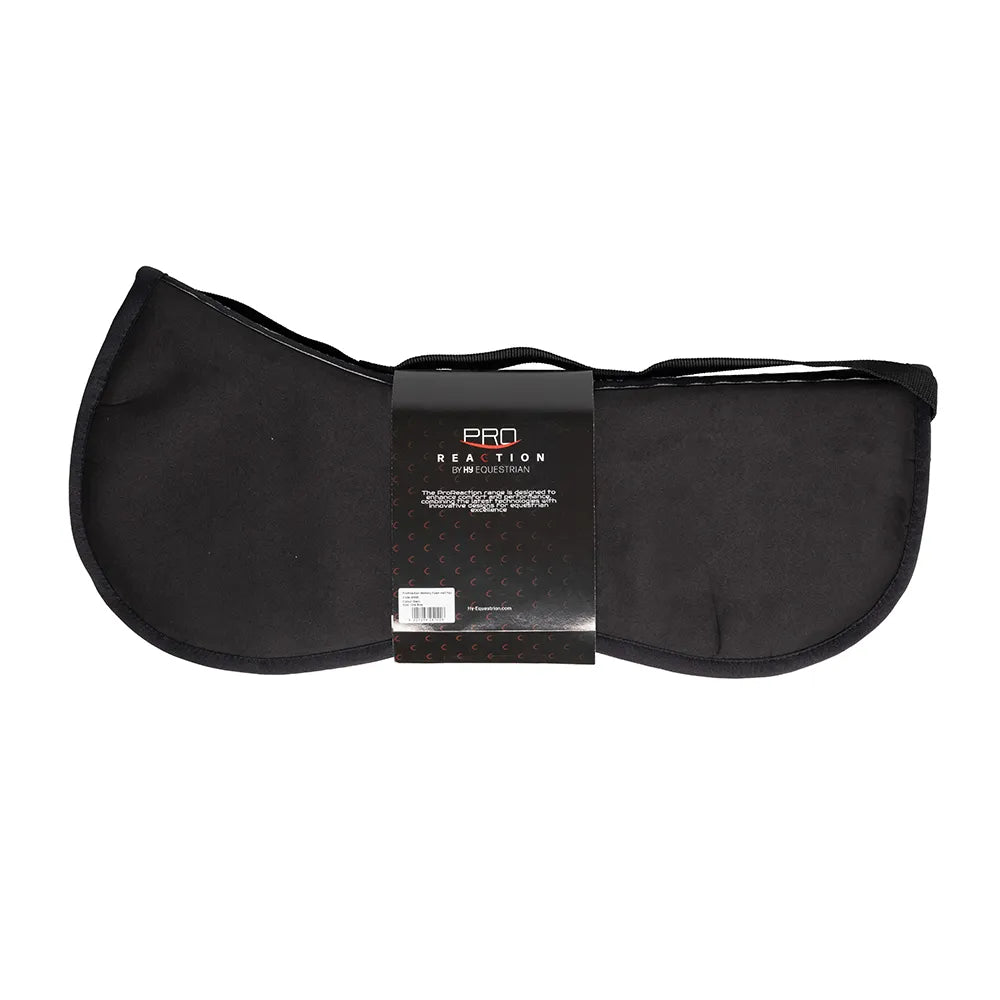 ProReaction Memory Foam Half Pad by Hy Equestrian [Black] [One Size]