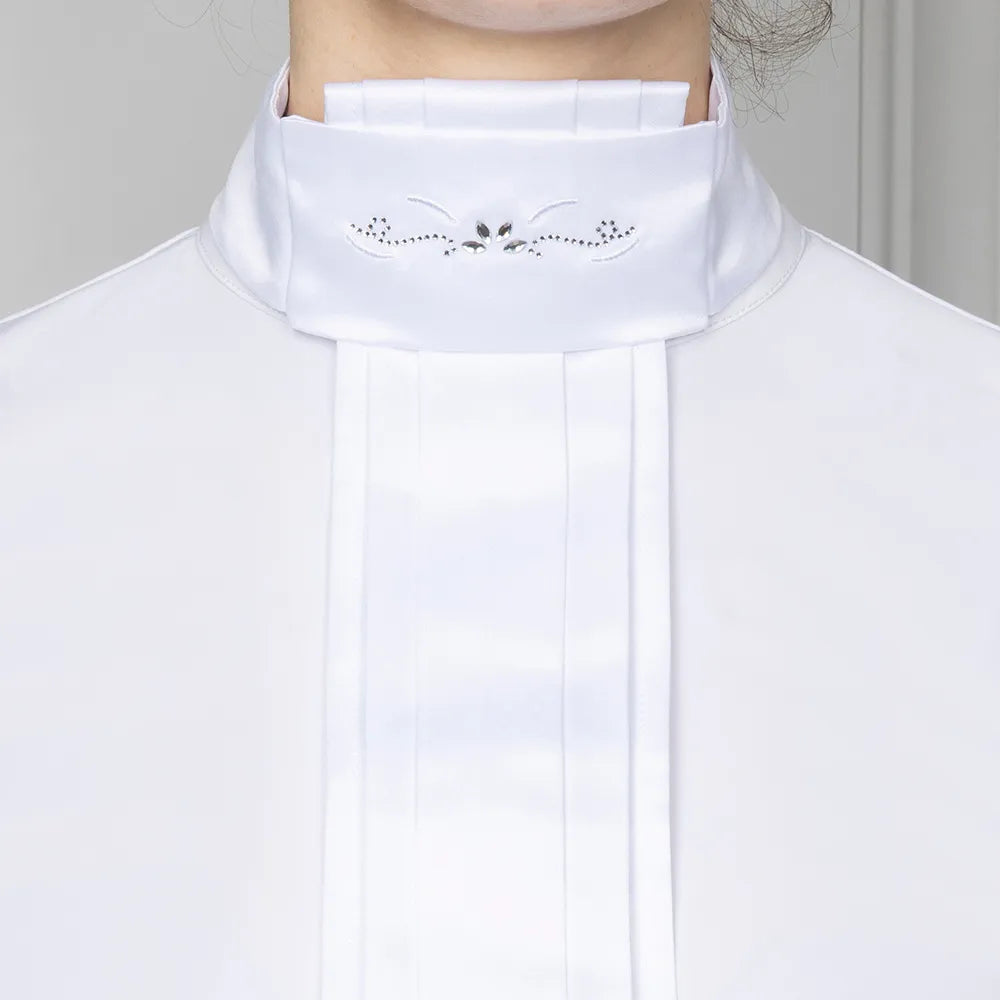 Coldstream Hermitage Diamante Ready Tied Stock [White] [One Size]