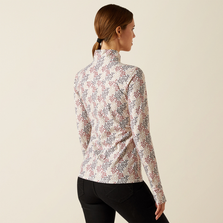 Ariat Women's Lowell 3.0 1/4 Zip Baselayer #colour_leafy-print