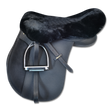 Waldhausen Real Lambskin-Saddle Seat Cover #colour_black