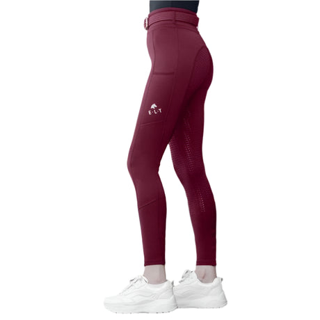 E.L.T Ella Child Riding Leggings #colour_velvet-red
