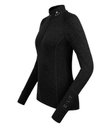 E.L.T Ladies Milano Functional-Zip Shirt #colour_black
