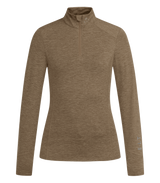 E.L.T Ladies Milano Functional-Zip Shirt #colour_cappuccino-melange