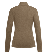 E.L.T Ladies Milano Functional-Zip Shirt #colour_cappuccino-melange