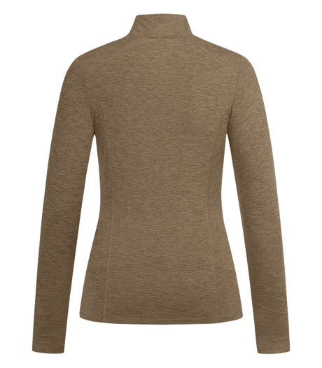 E.L.T Ladies Milano Functional-Zip Shirt #colour_cappuccino-melange