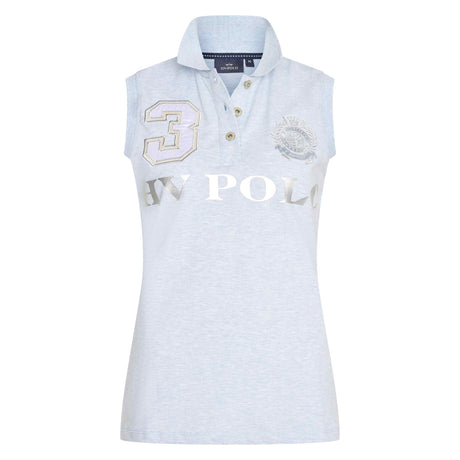HV Polo Favouritas Sleeveless Polo Shirt #colour_cloud-melange