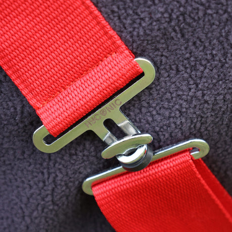 HYCONIC Fleece Rug #colour_charcoal-red