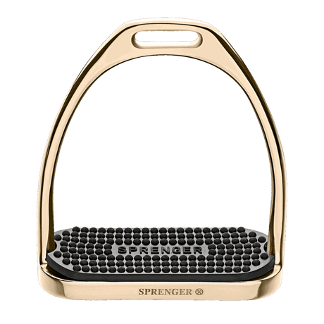 Sprenger HS Stainless Steel Fillis Stirrups #colour_gold