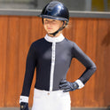 Coldstream Next Generation Larkhall Diamante Show Shirt #colour_navy