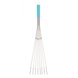 Red Gorilla Big Tidee Metal Rake Short Handle #colour_sky-blue