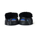 Weatherbeeta Tough-Tec Prime Fleece Trim Rubber Bell Boots #colour_black-black