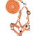 HKM Head Collar and Lead Rope -Hobby Horsing Basic- #colour_orange