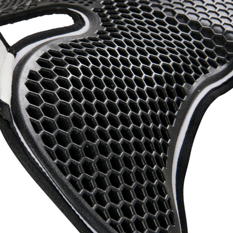 Acavallo Pad SP WFS Suede Hexagonal Gel Front Riser #colour_white
