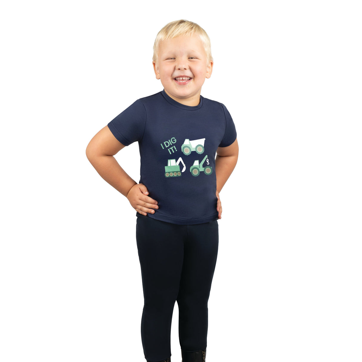 I Dig It Collection T-Shirt by Little Knight [Navy] [3-4 Years]