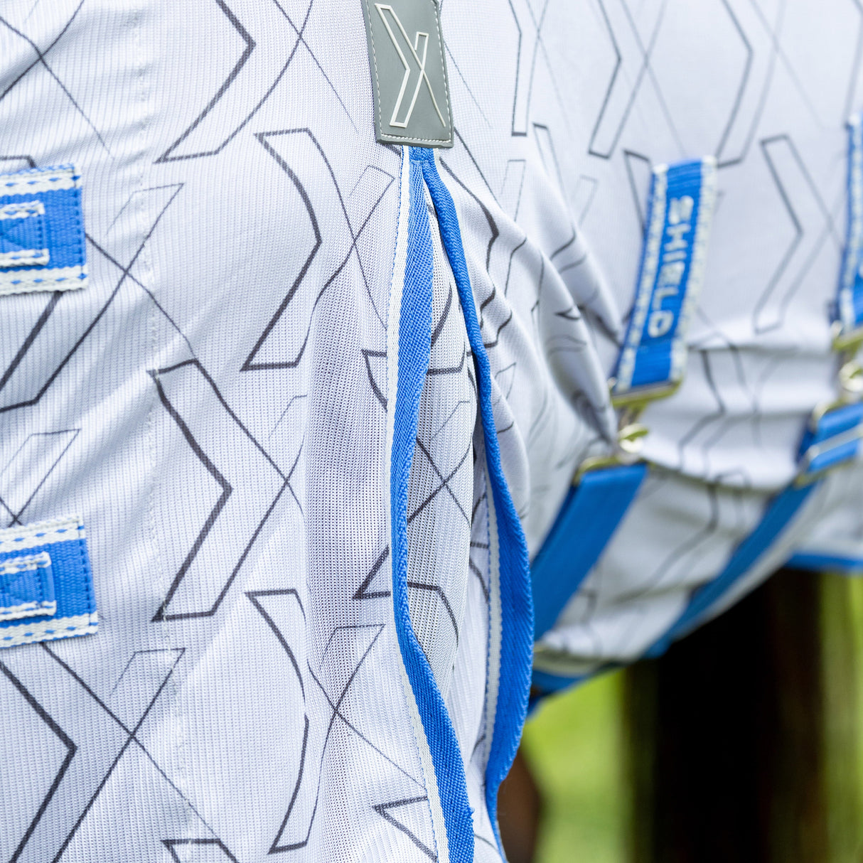 StormX DefenceX Shield Quagga System Fly Rug [Blue/White] [4'6]