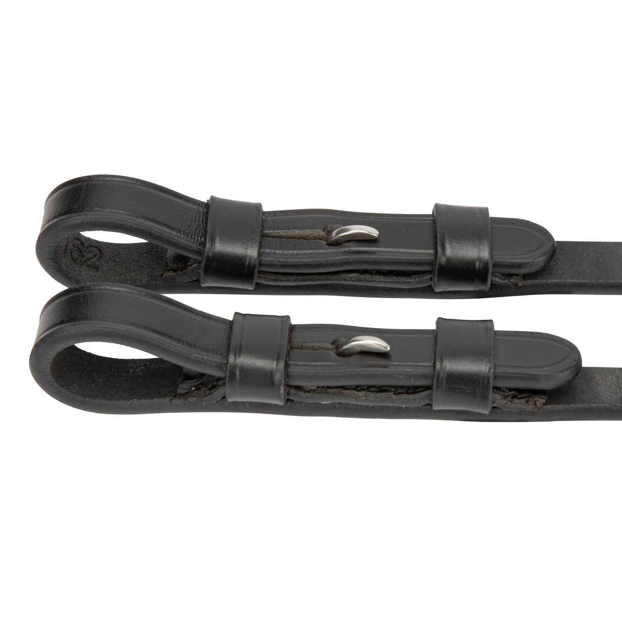 Shires Lusso Curb Reins #colour_black