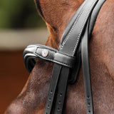 Shires Velociti LUSSO Opus 180M Dressage Flash Bridle #colour_black