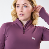 Horseware Ireland Strive Winter 1/4 Zip Top #colour_celestial-purple