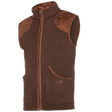 Baleno Newington Mens Fleece Bodywarmer #colour_chocolate
