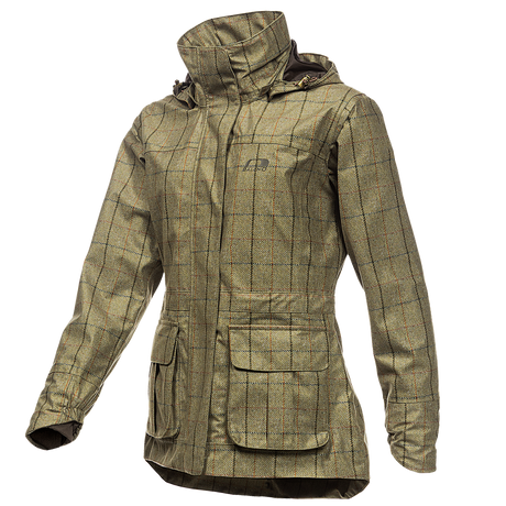 Baleno Pembroke Ladies Tweed Foldaway Jacket #colour_check-khaki