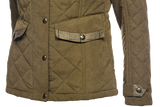 Baleno Halifax Fashionable Quilted Ladies Jacket #colour_light-khaki