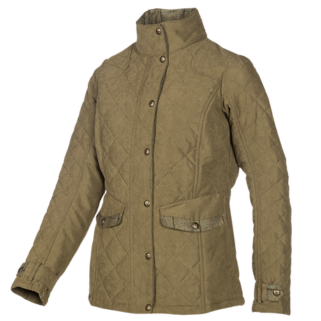 Baleno Halifax Fashionable Quilted Ladies Jacket #colour_light-khaki