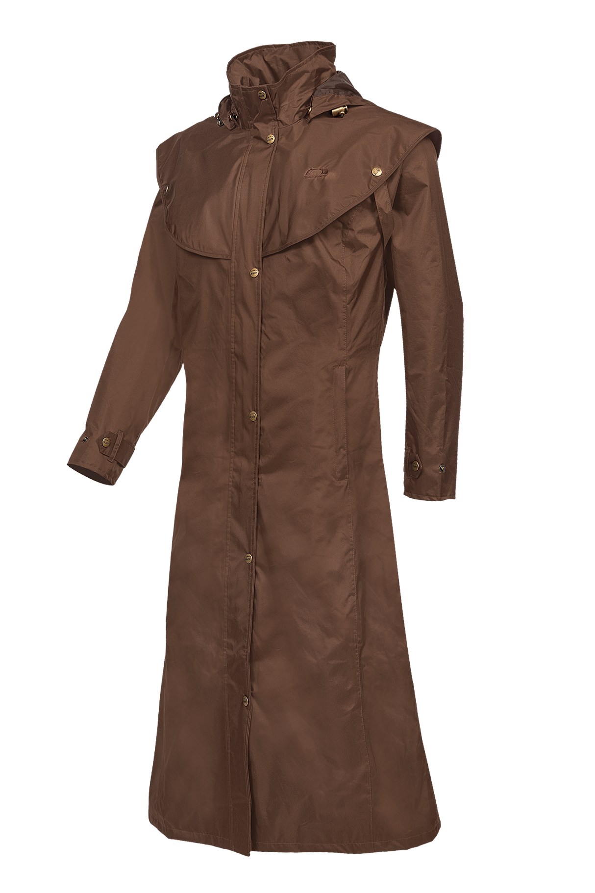 Baleno Oxford Ladies Raincoat #colour_earth-brown