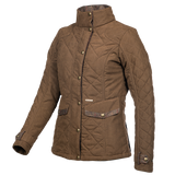 Baleno Halifax Fashionable Quilted Ladies Jacket #colour_earth-brown