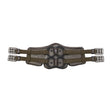 Stubben Equi-Soft® Saddle Girth with Cover - Ebony #colour_vachette-leather-ebony