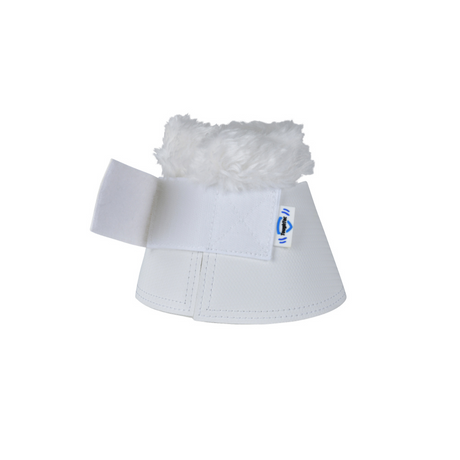Weatherbeeta Tough-Tec Fleece Trim Bell Boots #colour_white